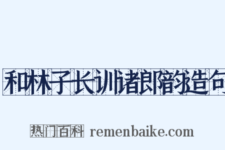 和林子长训诸郎韵造句是什么意思的图片